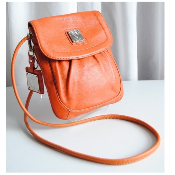 Tignanello Handbags - Tignanello Leather Crossbody Bag in Pumpkin